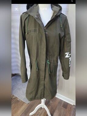 Zara Olive Green Parka Jacket